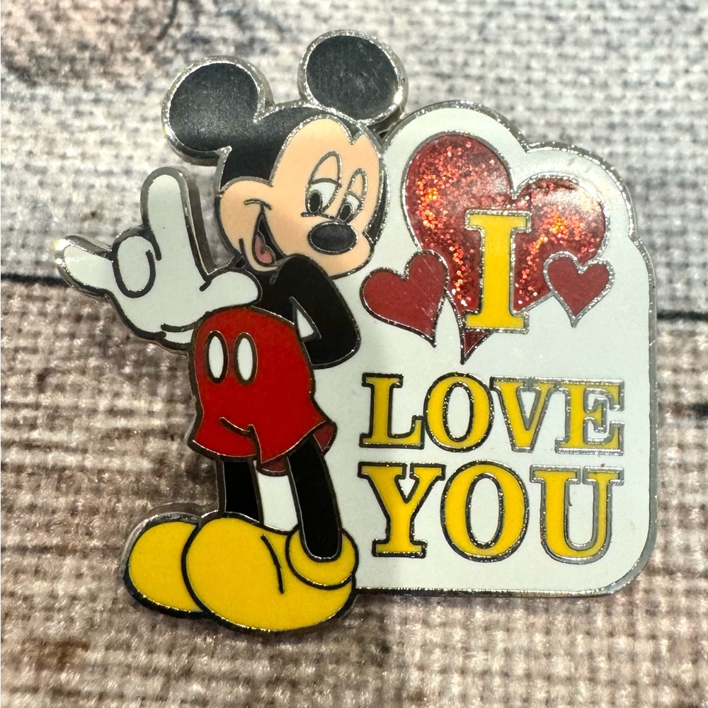 Disney Pin Mickey Mouse Sign Language I Love You Pin 2013